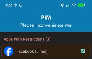 PIM (Please Inconvenience Me) screenshot 1