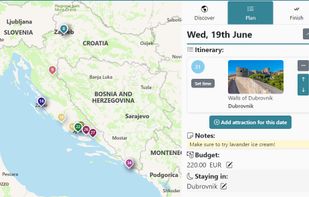 Travel itinerary planner