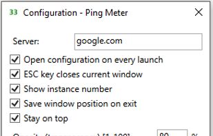 Ping Meter Gadget screenshot 1