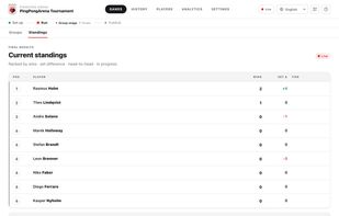 App - Standings