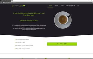 PINGuana home page screenshot
