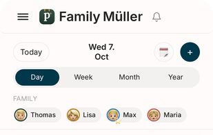 Calendar
iCloud and Google in one view