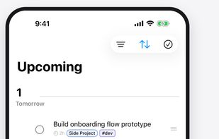 Plan ahead with Upcoming