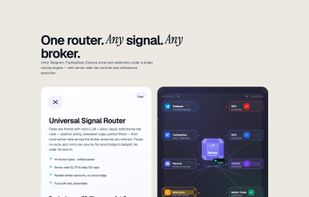 Universal Signal Router — one engine for Telegram, TradingView, Discord, email and webhooks.