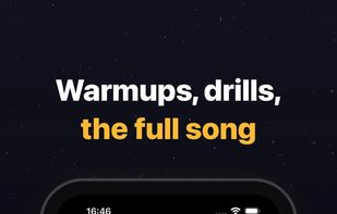 "Warmups, drills, the full song" — the generated per-song journey skill tree