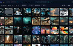 An optimized grid view for rapid scanning and sorting of massive asset libraries.
