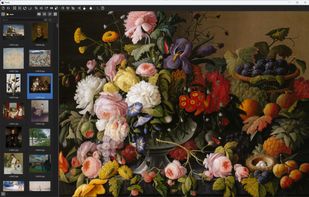 Main UI in dark theme