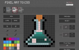 Pixel Art to CSS screenshot 1