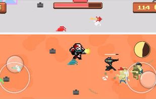 Pixel Zombie Shooting Game screenshot 1
