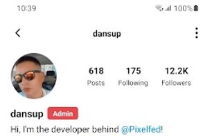 Pixelfed screenshot 2