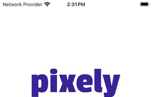 Pixely Controller app login screen.