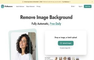Drop in a photo and PixRemove cuts out the subject automatically, keeping fine edges like hair and fur.