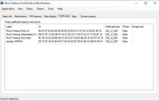 Pkcs11Admin screenshot 1