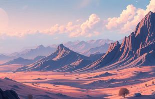 Generated from the prompt "serene space landscape" in the digital art style.