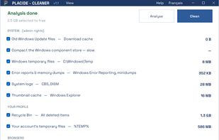Placide Cleaner screenshot 1