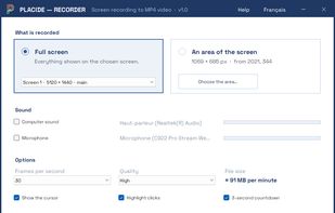 Placide Recorder screenshot 1
