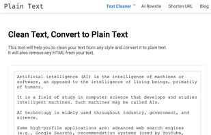 Clean formatting useful with PDF, Docx and email