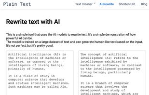 Rewrite text with AI