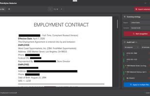 PlainBytes PDF Redactor screenshot 2