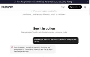 Scheduling posts by chatting with Claude