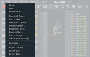 PlanetCNC screenshot 1