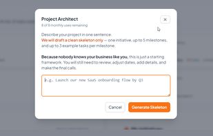 AI to draft your plan