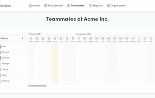Planleave screenshot 1