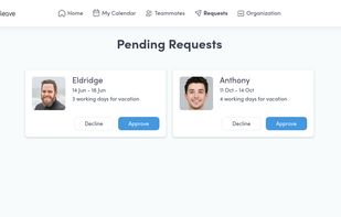 Planleave screenshot 1