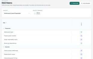 raci matrix view