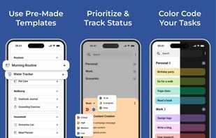 Assign priority and status, and save time with ready-to-use templates.