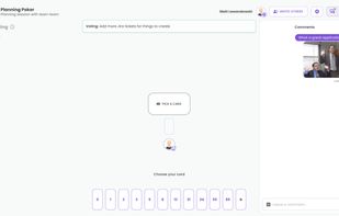 Live chat within the game, specific to the jira ticket or round that is being voted on.