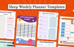 Weekly Sleep Planner Template