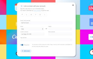 It's easy to link a screen