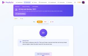 An exercise example page