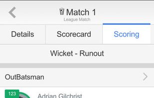Cricket Scorer App