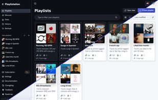 Playlists

All your smart playlists at a glance: running at 180 BPM, songs in Spanish, 80s rock, French rap, 90s throwbacks… each one kept in sync with your Liked Songs.
