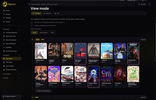 An upcoming section, where you can browse all the games in a timeline view groupped by months. By default it shows only games with some hype around it, but that can be changed