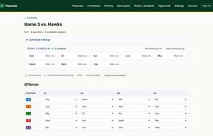 Roster and Scheduling Management