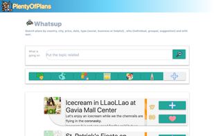 This is the whats up section of the app where you can search the different plans : at first moment are ordered by your ip.