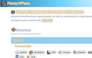 You can see the different type of plans that you can make : social, business and helpful plans