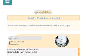 You can see a snippet of a plan in the category hot drink : just wake up and click more to see more details.