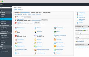 Plesk screenshot 1