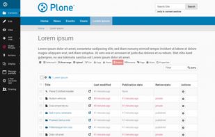 Plone screenshot 1