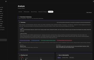 Analyze page