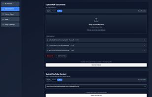 Submit PDFs and YouTube videos (Manually)
