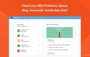 Check your SEO Problems, Speed, Blog, Keywords and Broken Links