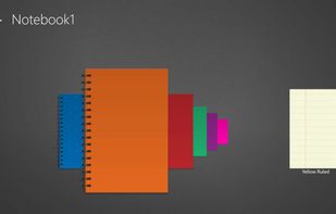 Notebook cover an paper type selection