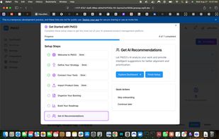 Onboarding process to connect systems and create context with eaase