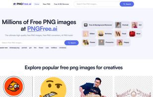 PNGFree.ai Home Page