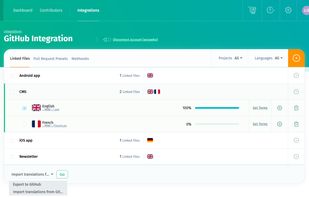 POEditor localization platform - Git Integration